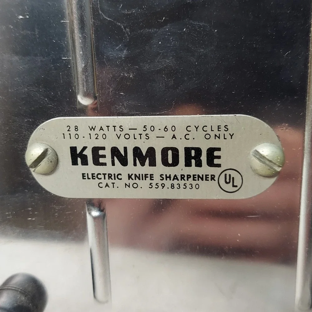 Vtg Kenmore Electric Knife Sharpener Model 8353 w/original Box, Pamplet, Booklet